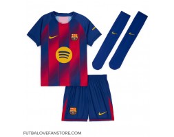 Barcelona Pedri Gonzalez #8 Domáci Detský futbalový dres 2025-26 Krátky Rukáv (+ trenírky)